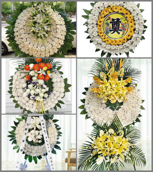 广东广州市番禺区化龙镇西山村花圈速递